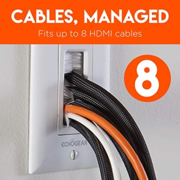 Best ECHOGEAR Wall Brush Plate for Hiding Cables