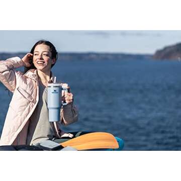 STANLEY Adventure Quencher Travel Tumbler 40oz Chambray