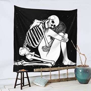 Skull Tapestry for Living Room or Bedroom Decor