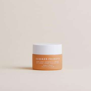 Summer Fridays Light Aura Vitamin C + Peptide Eye Cream - Brightening Under Eye Cream - Illuminating and Hydrating Eye Cream for an Illuminated Appearance (0.5 Fl Oz)