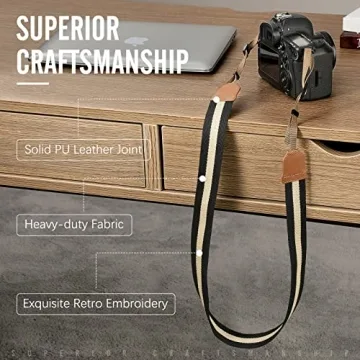 MoKo Adjustable Cotton Camera Strap for All Photographers