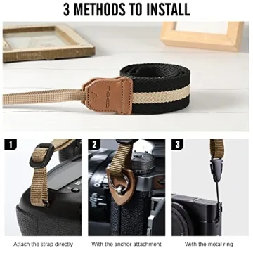 MoKo Adjustable Cotton Camera Strap for All Photographers