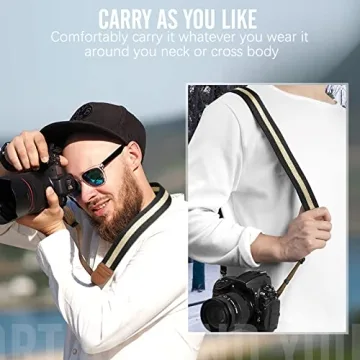 MoKo Adjustable Cotton Camera Strap for All Photographers