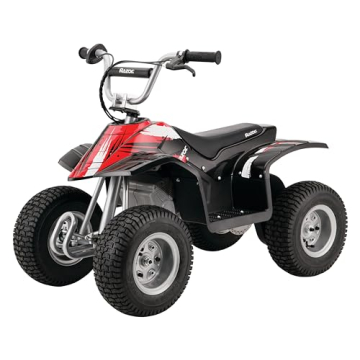 Razor Dirt Quad – 24V Electric 4-Wheeler Ride-On for Kids 8+, with Twist-Grip Variable-Speed Contr...