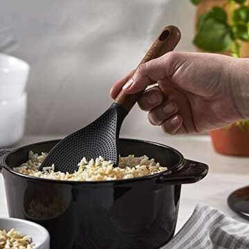 STAUB Rice Spoon, Perfect for Keeping Rice Fluffy While Scooping and Serving, Durable BPA-Free Matte...