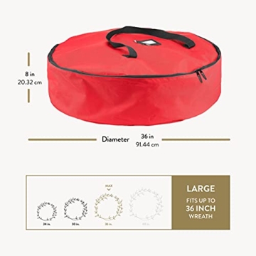 ZOBER Christmas Wreath Storage Container - 36 Inch