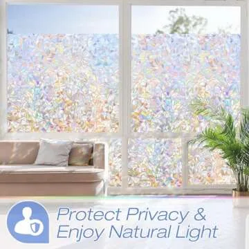Homein Rainbow Window Privacy Film - Easy Installation & UV Protection