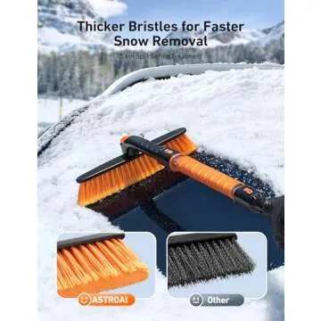 AstroAI 39.37" Ice Scraper & Snow Brush for Efficient Winter Care