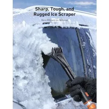 AstroAI 39.37" Ice Scraper & Snow Brush for Efficient Winter Care