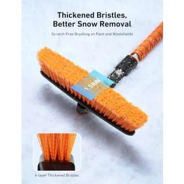 AstroAI 39.37" Ice Scraper & Snow Brush for Efficient Winter Care