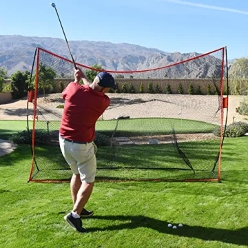 GoSports 10 ft Golf Practice Hitting Net for All Skill Levels