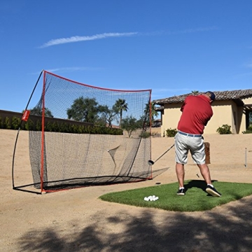 GoSports 10 ft Golf Practice Hitting Net for All Skill Levels