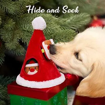 BAPSOUZU Durable Christmas Squeaky Dog Chew Toys