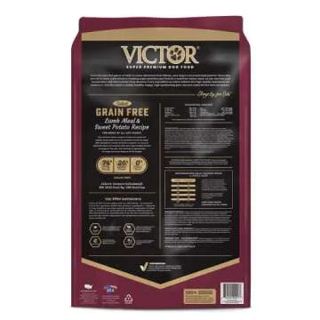 Victor Super Premium Dog Food – Grain Free Lamb Meal & Sweet Potato Recipe - Dry Dog Food for Dogs of All Life Stages – High Protein Dry Dog Food for All Normally Active Dogs, 30 lb