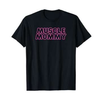 Mens Gym Muscle Mommy Pump Cover for Women Pink T-Shirt