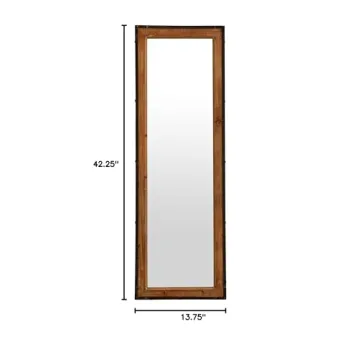 Stone & Beam Wood and Iron Wall Mirror for Any Decor