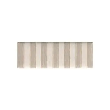 HomePop Oslo Decorative Bench with Tan Stripe Elegance