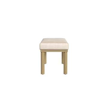 HomePop Oslo Decorative Bench with Tan Stripe Elegance