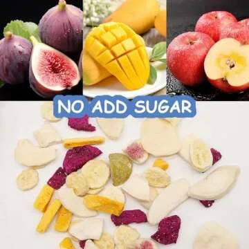 ONETANG Freeze-Dried Mixed Fruit, 12 Pack Single-Serve Pack, Non GMO, Kosher, No Add Sugar, Gluten free, Vegan, Holiday Gifts, Healthy Snack 0.35 Ounce