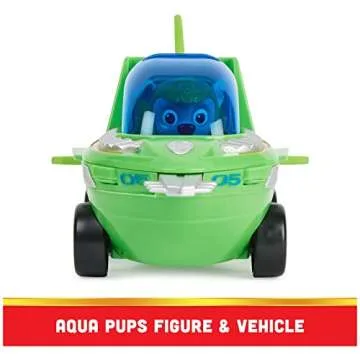 PAW Patrol Rocky Action Figure & Sawfish Vehicle Toy