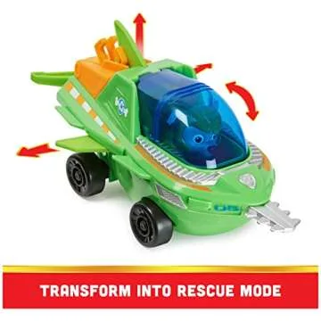 PAW Patrol Rocky Action Figure & Sawfish Vehicle Toy