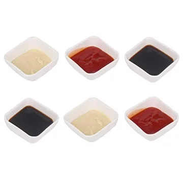 Belinlen Stylish 3oz Ceramic Dip Bowls Set - Perfect for Sauces