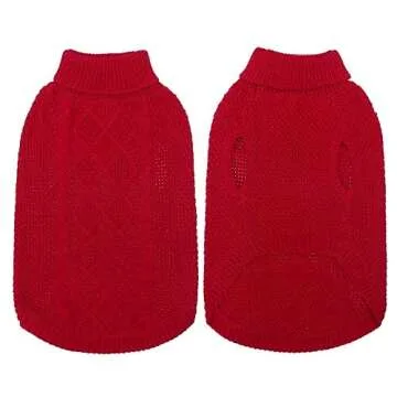 Mihachi Turtleneck Dog Sweater Winter Coat Apparel