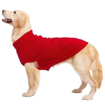 Mihachi Turtleneck Dog Sweater Winter Coat Apparel