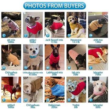 Mihachi Turtleneck Dog Sweater Winter Coat Apparel