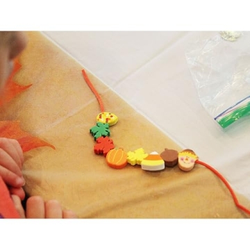 Fabulous Foam Harvest Bead Mix for Kids' Crafts - 500 Pieces