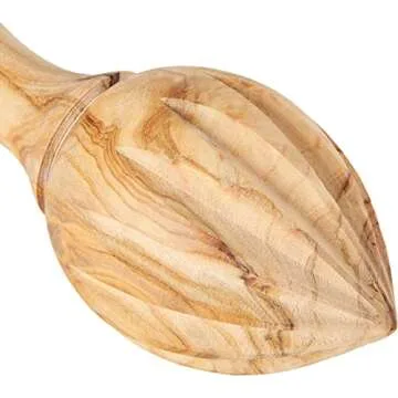Naturally Med Olive Wood Lemon Juicer/Lemon Reamer - for Lemons, Limes, Citrus Squeezer. Handmade Wo...