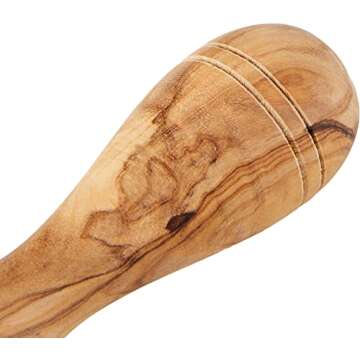 Naturally Med Olive Wood Lemon Juicer/Lemon Reamer - for Lemons, Limes, Citrus Squeezer. Handmade Wooden Juicer