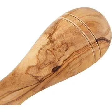 Naturally Med Olive Wood Lemon Juicer/Lemon Reamer - for Lemons, Limes, Citrus Squeezer. Handmade Wooden Juicer