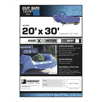 Durable 20x30 Dry Top Economy Poly Tarp for All Needs