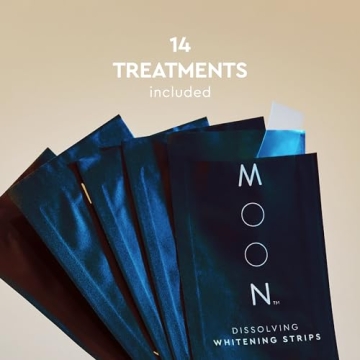 MOON Whitening Strips - Vegan, Enamel-Safe, No Sensitivity