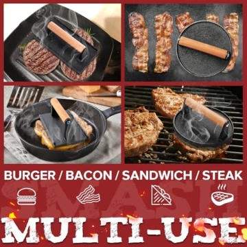 Grilliance 5pcs Burger Smash Press Kit for Delicious Burgers