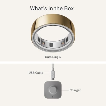 Oura Ring 4 - Gold Smart Ring with Health Tracking