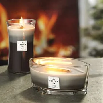 Woodwick Ellipse Trilogy Candle with Crackling Wick - 50hr Burn