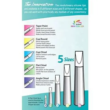 Versatile COMIART Silicone Color Shapers for Artists