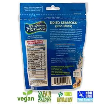 Dried Sea Moss (3 Oz (Pack of 5)) - Caribbean Superfood - Wildcrafted Seedstock - Ethically Harvested - Makes Over 10 Quarts Gel