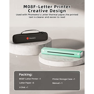 Phomemo M08F Wireless Blues Portable Printer for Travel