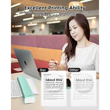 Phomemo M08F Wireless Blues Portable Printer for Travel