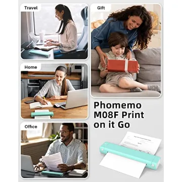 Phomemo M08F Wireless Blues Portable Printer for Travel