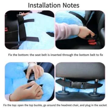 FHSGGP Travel Pillow Car Pillow Kid Car Sleeping The Sleeping Aid for Adults and Kids on Road Trips Kids Travel Pillow Gray