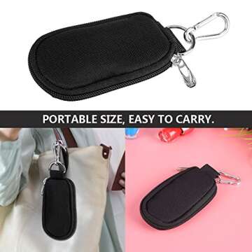 Essential Oil Bag Portable Key Chain Essential Oil Organizer Storage Bag Case 10-Compartment for 2/3...