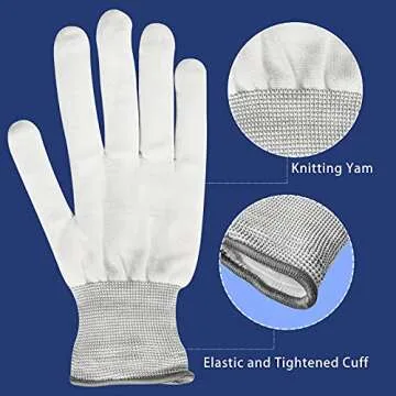 Max Fun Halloween Mask Glowing Gloves for Halloween Costume Cosplay Light Up Scary Masks with 3 Lighting Modes Cosplay Lighted Face Masks for Halloween Parties Masquerade Party(Blue)