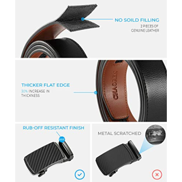 CHAOREN Leather Ratchet Belt for Men 35mm | Custom Fit