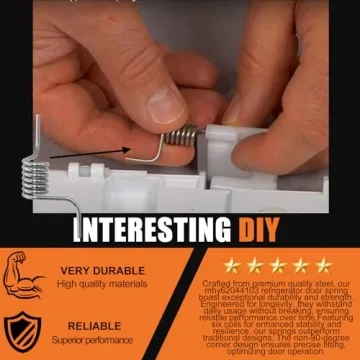 MHY62044106 Refrigerator Door Spring - 2 Pcs Replacement