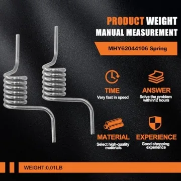 MHY62044106 Refrigerator Door Spring - 2 Pcs Replacement