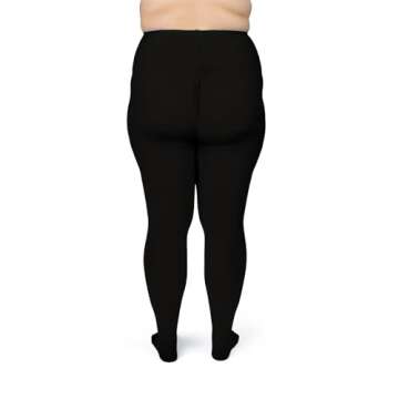 Silky Toes Plus Size Tights for Women - Opaque Curvy Stockings 1X-7X